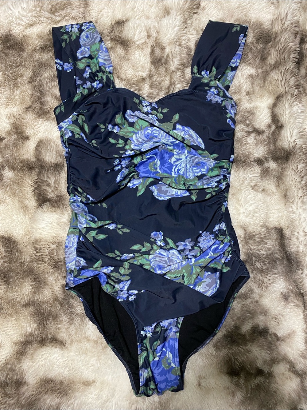 Albion Swimsuit Victoria Blue Floral One Piece